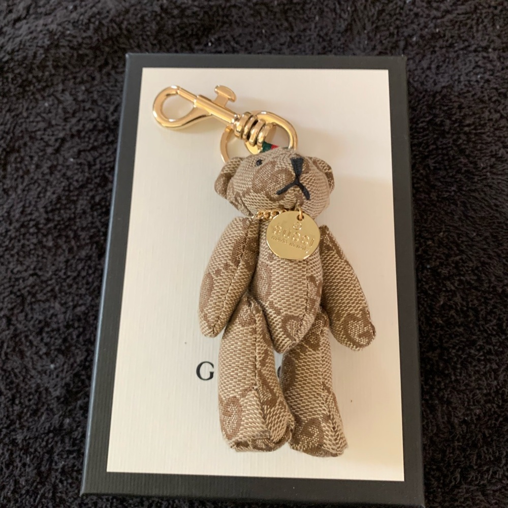 AUTHENTIC Gucci teddy bear keychain/bag charm